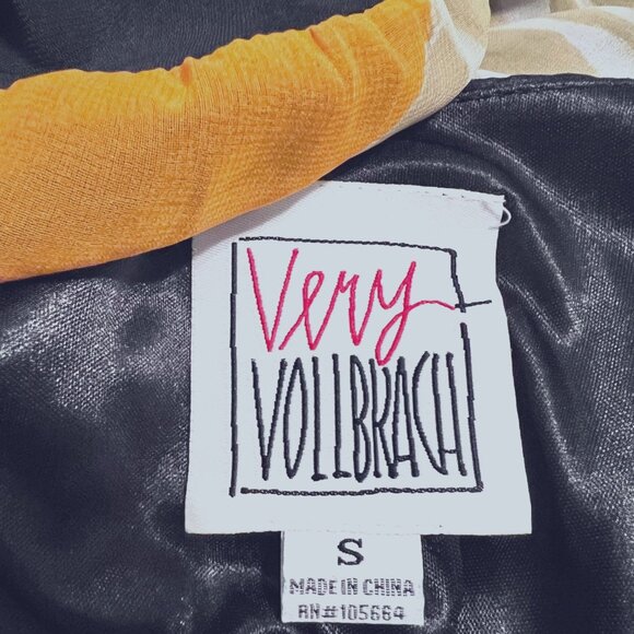 Very Vollbrach Women's Blouse-Sheer Sleeves-Size Small-Black/Zebra Print-Baggy - Picture 13 of 15